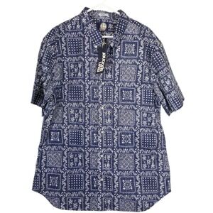 NWT Reyn Spooner‎ Men 2XL Cedarwood Shirt Button Front Banaras Tailored Fit